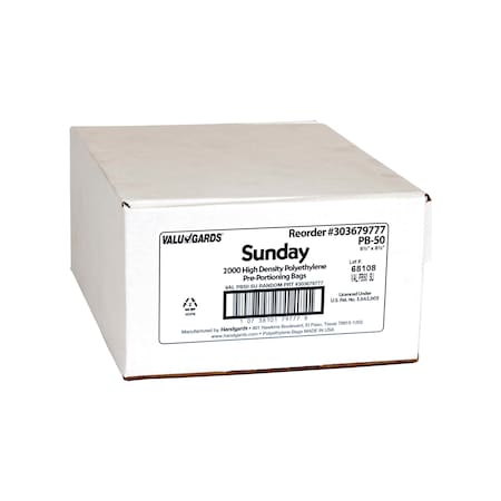 Valugards High Density Proportion Printed Sunday Black Bag, PK2000 303679777